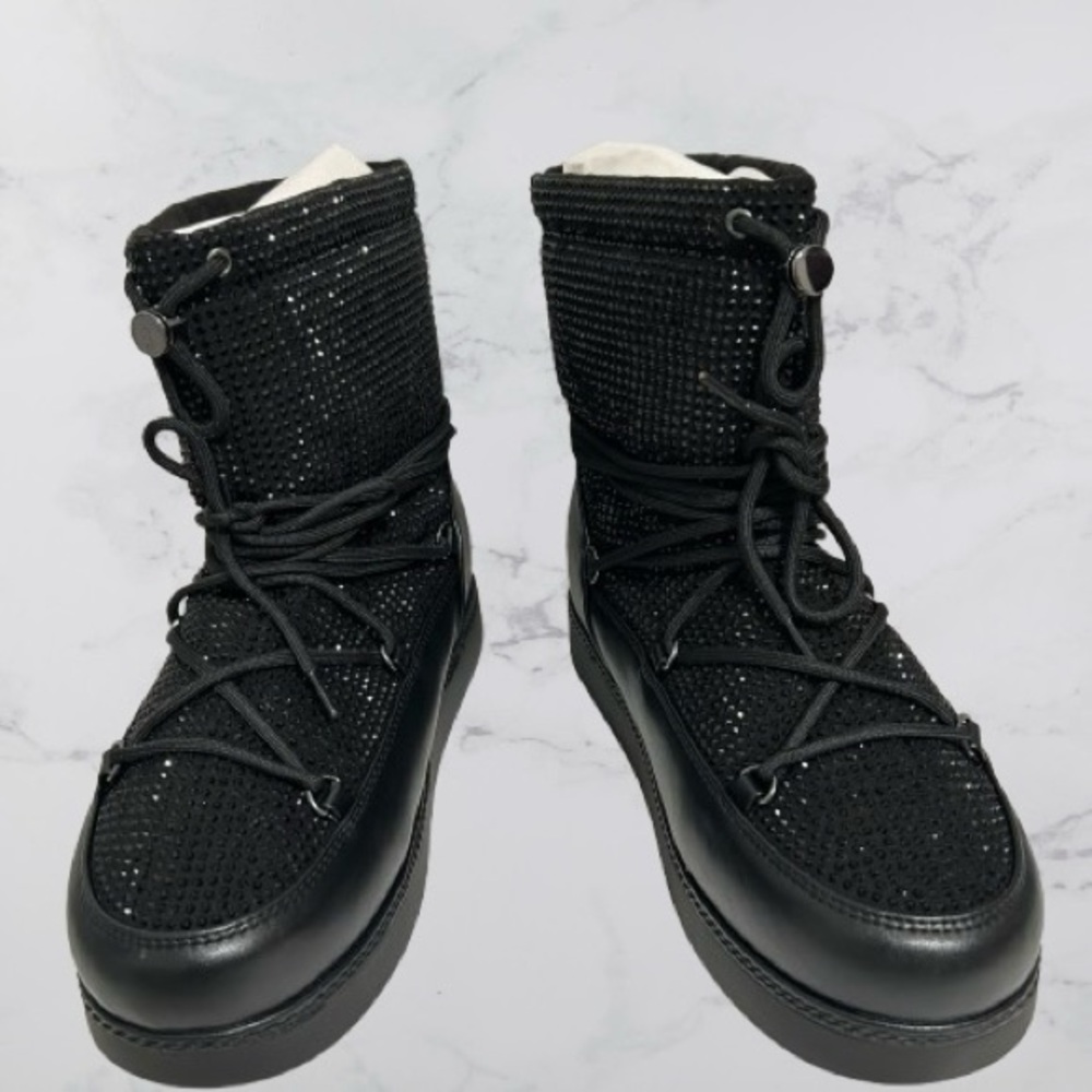 INC International Concepts Women’s Brooklynn Black Winter Booties 10M